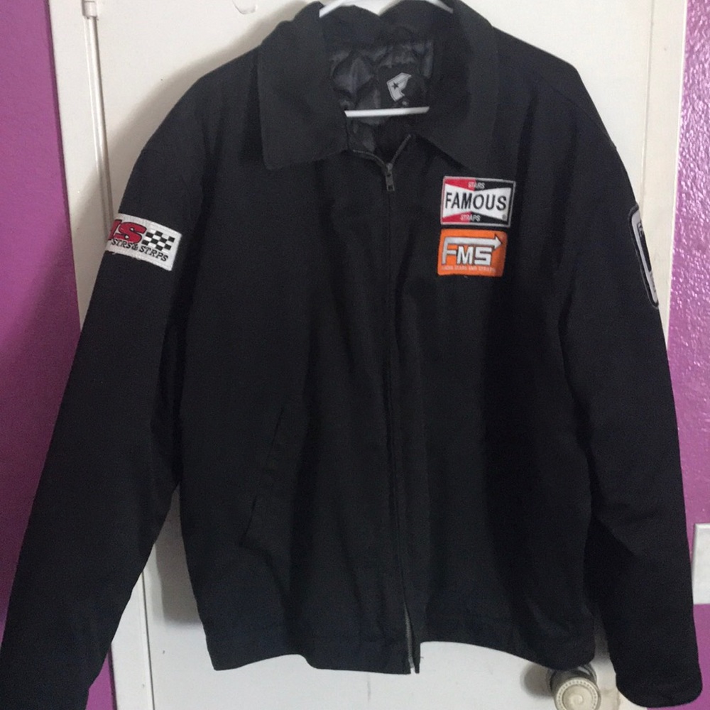 Famous star jacket with embroidery